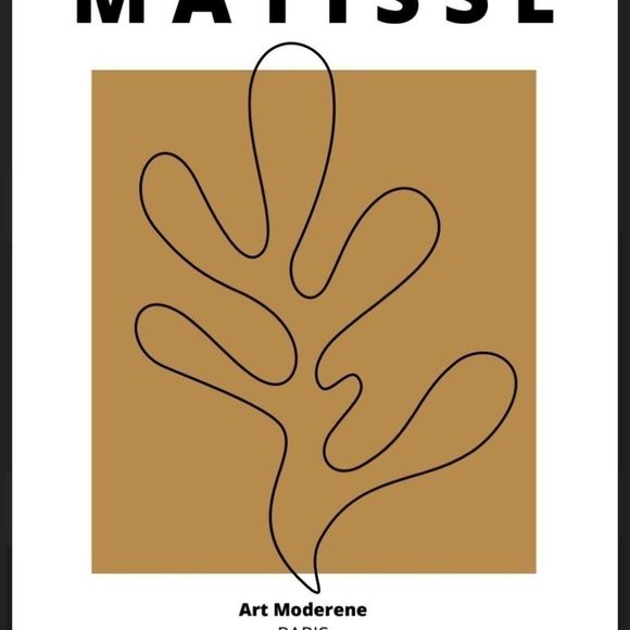 Henri Matisse neutral brown modern wall art print - Picture 2 of 2